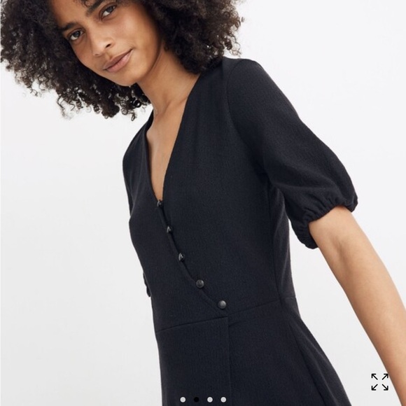 Madewell Cross-Front Button Dress - Picture 2 of 9